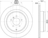 Mintex Brake Discs Rear Vented Set Of 2 MDC1901 354mm thumbnail