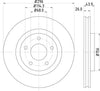 Mintex Brake Discs Front Vented Set Of 2 MDC1905C 296mm thumbnail