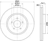 Mintex Brake Discs Front Vented Set Of 2 MDC1928 345mm thumbnail