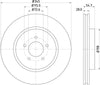 Mintex Brake Discs Front Vented Set Of 2 MDC1928 345mm thumbnail