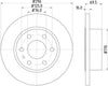 Mintex Brake Discs Rear Solid Set Of 2 MDC1932 296mm thumbnail