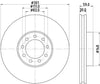 Mintex Brake Discs Front Vented Set Of 2 MDC1933 301mm thumbnail