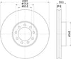 Mintex Brake Discs Front Vented Set Of 2 MDC1933 301mm thumbnail