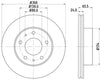 Mintex Brake Discs Front Vented Set Of 2 MDC1978 300mm thumbnail