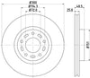 Mintex Brake Discs Front Vented Set Of 2 MDC1988 300mm thumbnail