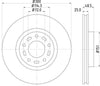Mintex Brake Discs Front Vented Set Of 2 MDC1988 300mm thumbnail