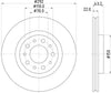 Mintex Brake Discs Rear Vented Set Of 2 MDC1994 292mm thumbnail