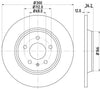 Mintex Brake Discs Rear Solid Set Of 2 MDC2003C 300mm thumbnail