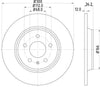 Mintex Brake Discs Rear Solid Set Of 2 MDC2003C 300mm thumbnail