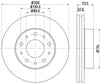 Mintex Brake Discs Front Vented Set Of 2 MDC2006 300mm thumbnail