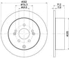 Mintex Brake Discs Rear Solid Set Of 2 MDC2012 302mm thumbnail