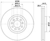 Mintex Brake Discs Front Vented Set Of 2 MDC2021 290mm thumbnail