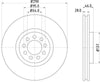 Mintex Brake Discs Front Vented Set Of 2 MDC2021 290mm thumbnail