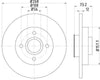 Mintex Brake Discs Rear Solid Set Of 2 MDC2030 268mm thumbnail