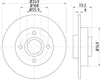 Mintex Brake Discs Rear Solid Set Of 2 MDC2031 249mm thumbnail