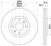 Mintex Brake Discs Front Vented Set Of 2 MDC2032 302mm thumbnail