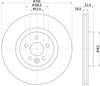Mintex Brake Discs Front Vented Set Of 2 MDC2035 336mm thumbnail