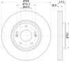 Mintex Brake Discs Front Vented Set Of 2 MDC2043 300mm thumbnail
