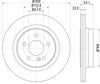 Mintex Brake Discs Rear Vented Set Of 2 MDC2051 300mm thumbnail