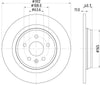 Mintex Brake Discs Rear Solid Set Of 2 MDC2054 302mm thumbnail
