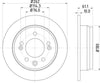 Mintex Brake Discs Rear Solid Set Of 2 MDC2055C 262mm thumbnail