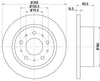Mintex Brake Discs Rear Solid Set Of 2 MDC2058 300mm thumbnail