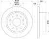 Mintex Brake Discs Rear Solid Set Of 2 MDC2058 300mm thumbnail