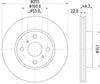 Mintex Brake Discs Front Vented Set Of 2 MDC2062 255mm thumbnail