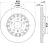 Mintex Brake Discs Rear Vented Set Of 2 MDC2063 310mm thumbnail