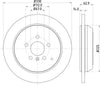 Mintex Brake Discs Rear Solid Set Of 2 MDC2066 330mm thumbnail