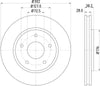Mintex Brake Discs Front Vented Set Of 2 MDC2097 302mm thumbnail
