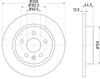 Mintex Brake Discs Rear Solid Set Of 2 MDC2132 268mm thumbnail