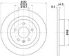 Mintex Brake Discs Rear Solid Set Of 2 MDC2134C 292mm thumbnail