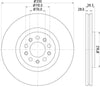Mintex Brake Discs Front Vented Set Of 2 MDC2158 330mm thumbnail
