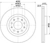 Mintex Brake Discs Rear Vented Set Of 2 MDC2160 292mm thumbnail