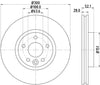 Mintex Brake Discs Front Vented Set Of 2 MDC2161 300mm thumbnail
