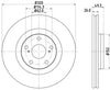 Mintex Brake Discs Front Vented Set Of 2 MDC2168 320mm thumbnail