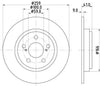 Mintex Brake Discs Rear Solid Set Of 2 MDC2171 259mm thumbnail