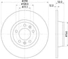 Mintex Brake Discs Rear Solid Set Of 2 MDC2193 290mm thumbnail