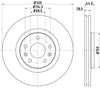 Mintex Brake Discs Front Vented Set Of 2 MDC2194 320mm thumbnail