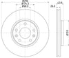 Mintex Brake Discs Front Vented Set Of 2 MDC2196 296mm thumbnail