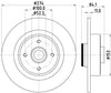 Mintex Brake Discs Rear Solid Set Of 2 MDC2201 274mm thumbnail