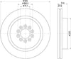 Mintex Brake Discs Front Vented Set Of 2 MDC2207 365mm thumbnail