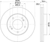Mintex Brake Discs Front Vented Set Of 2 MDC2211 294mm thumbnail