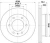 Mintex Brake Discs Front Vented Set Of 2 MDC2217 289mm thumbnail