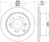 Mintex Brake Discs Rear Vented Set Of 2 MDC2227 315mm thumbnail