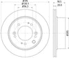 Mintex Brake Discs Rear Vented Set Of 2 MDC2227 315mm thumbnail