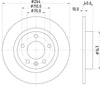 Mintex Brake Discs Rear Solid Set Of 2 MDC2230 264mm thumbnail