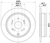 Mintex Brake Discs Rear Solid Set Of 2 MDC2231 302mm thumbnail