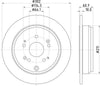 Mintex Brake Discs Rear Solid Set Of 2 MDC2231 302mm thumbnail